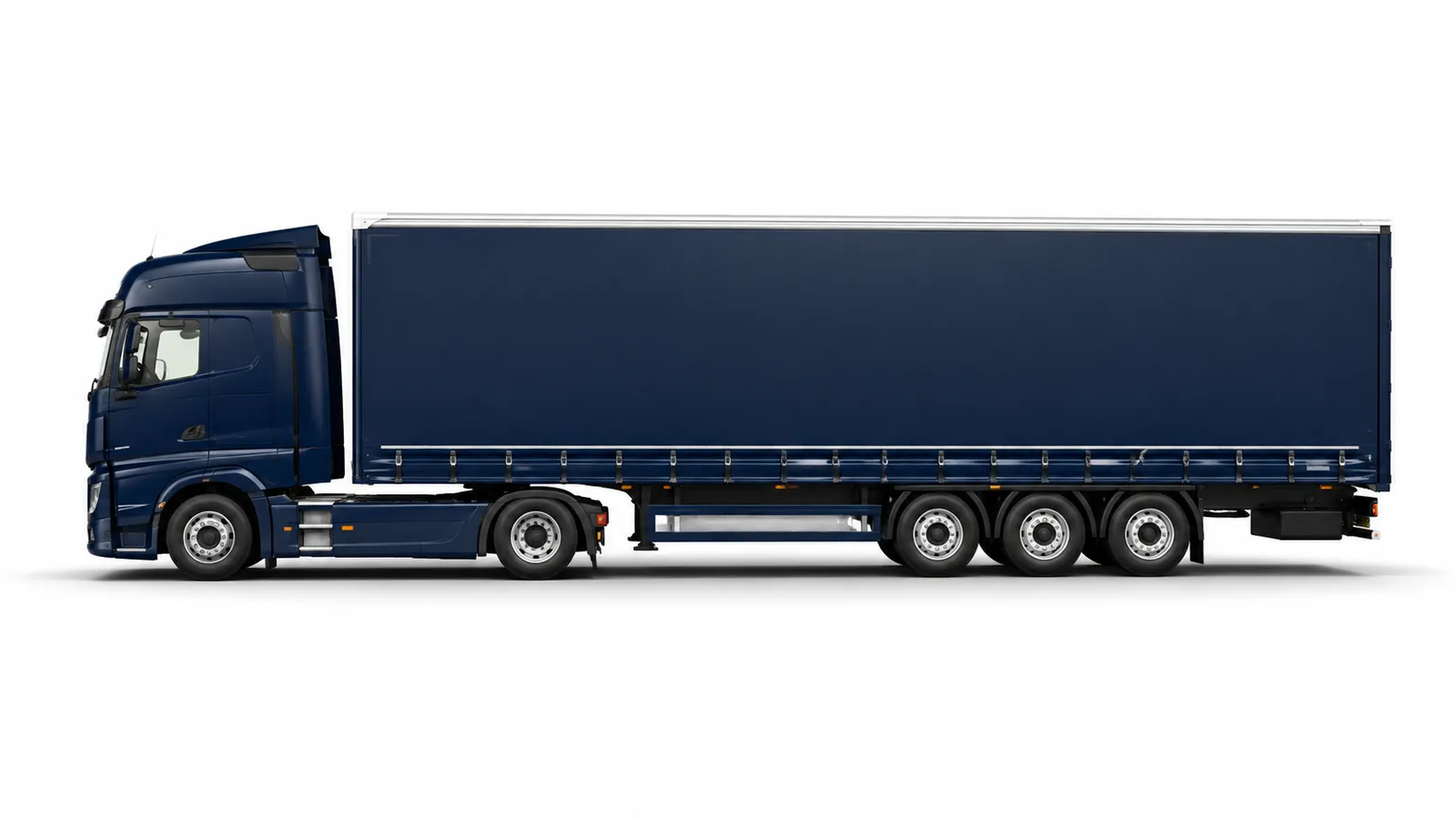 Corvane navy semi truck